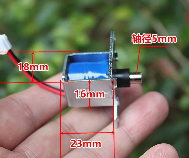 

Миниатюрный Электромагнит постоянного тока, 3 в, 5 В, электромагнитная нажимная тяга, микро Электрический магнит, 4 мм ход