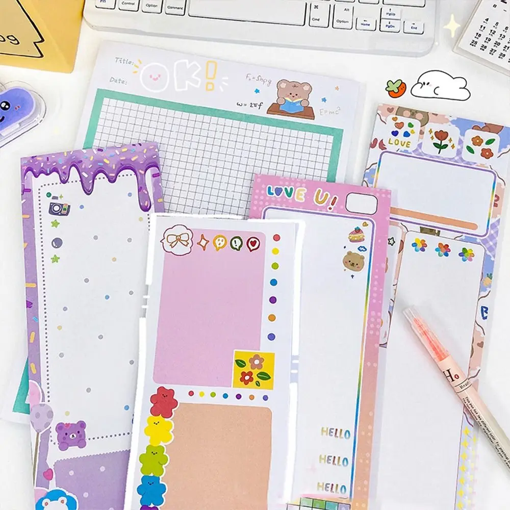 

Korean Tearable Nonviscous Thickening Scrapbooking Message Notes Memo Paper Student Stationery Memo Notepad