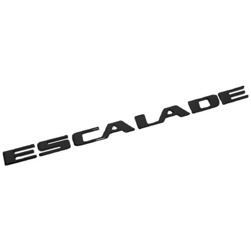 

3D ABS, для 15-22 Escalade, матовый, серебристый, черный, задняя дверь багажника, табличка с именем, эмблема, значок, аксессуары