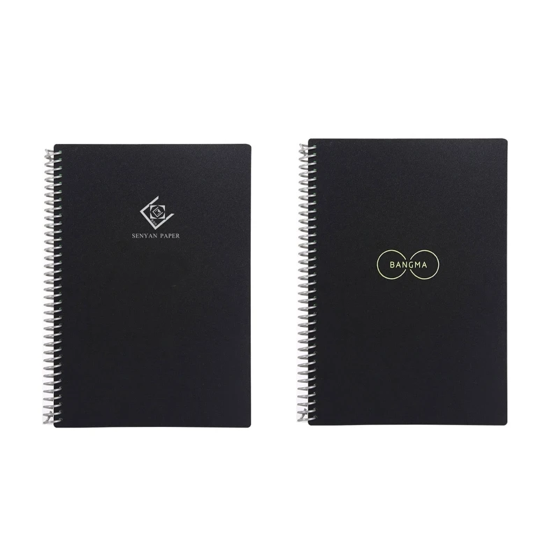 

Reusable Spiral Notebook Rewritable Waterproof Sheets Personal Journal Notepad for Women Men Drawing Scheduling Planning