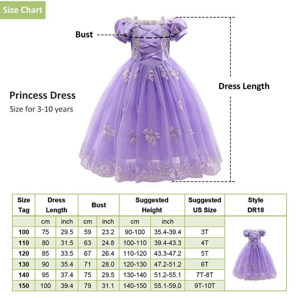 Новое платье для маленьких девочек вечерние праздничный фиолетовый костюм