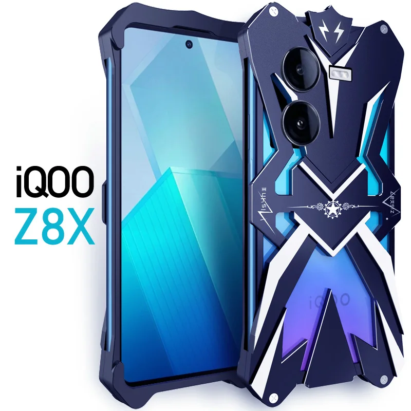Роскошные бронированные металлические алюминиевые чехлы для телефонов Vivo Iqoo Z8 Z8x