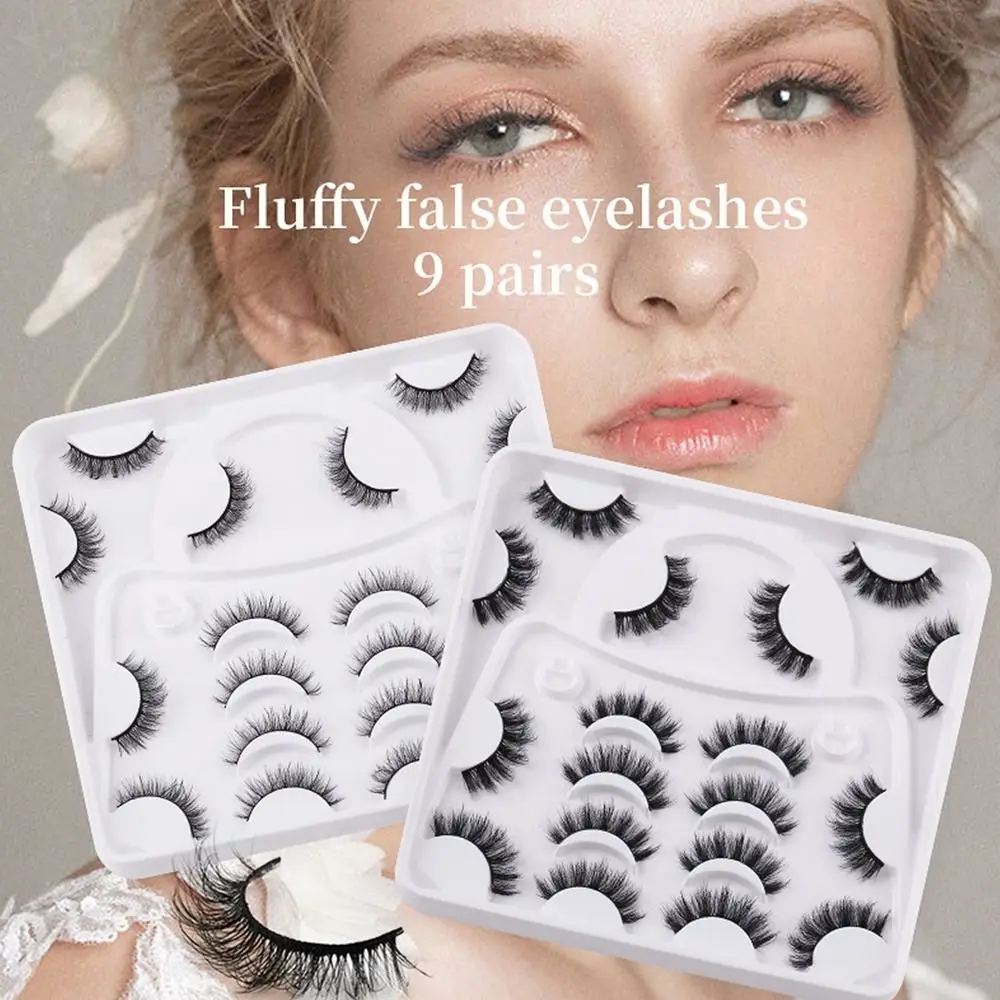 

Женские Модные пушистые Многослойные шикарные расклешенные ресницы ручной работы накладные ресницы из искусственной норки