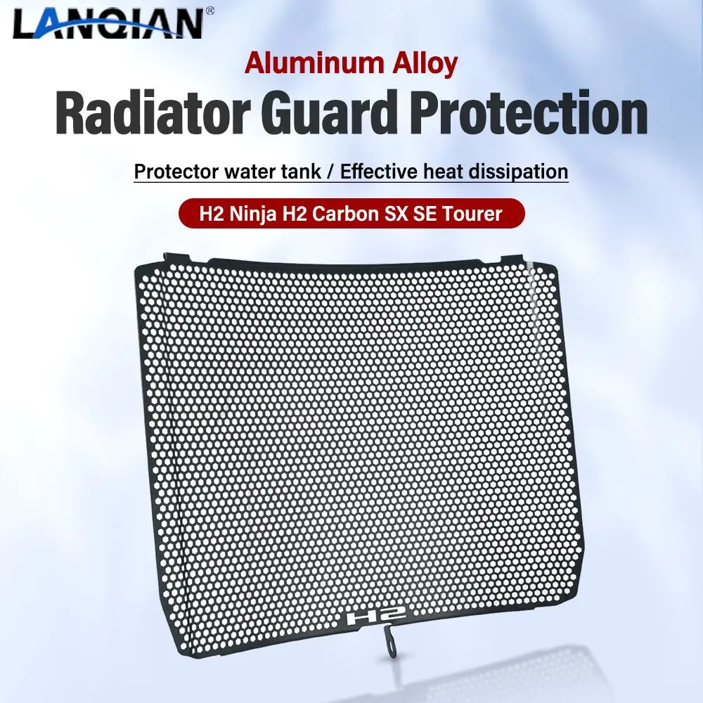 

Motorcycle Radiator Guard For Kawasaki Z H2 Ninja Carbon SX SE Tourer 2018 2019 2020 2021 Radiator Grill Guard Protective Cover