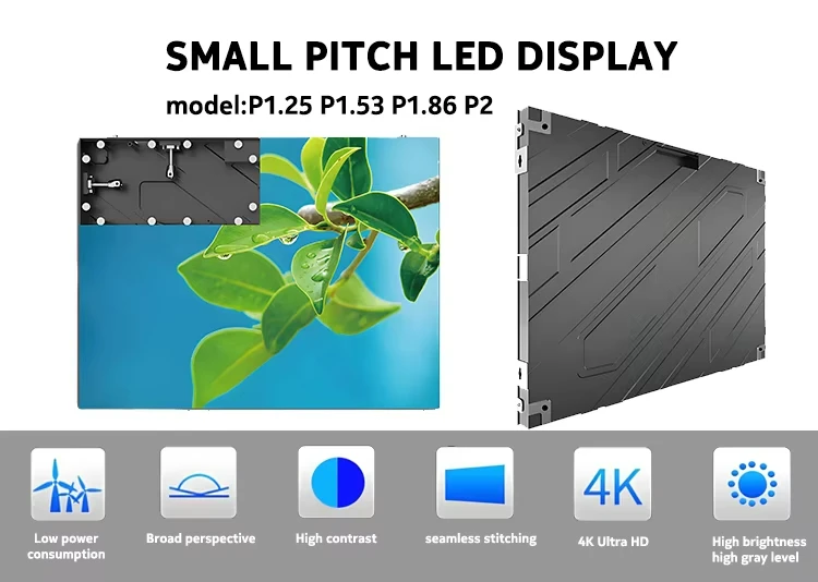 Фото Светодиодный цифровой видеоэкран P1.2-P2.5 для помещений, полноцветная LED-видеостена, высокоразрешающая панель с малым шагом пикселя для студии A №5