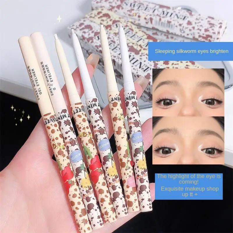 

Diamond Matte Glitter White Eyeshadow Liner Pencil Eye Highlighter Waterproof Brighten Silkworm Pearlescent Eyeliner Pen Makeup