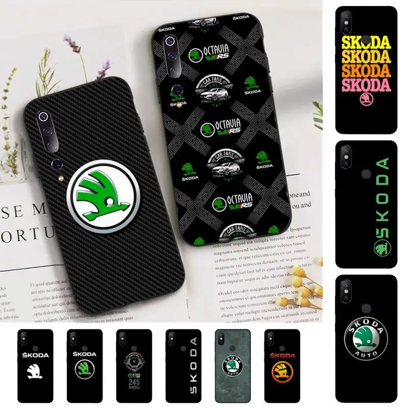 

RICCU-S-Skoda Phone Case for Xiaomi mi 5 6 8 9 10 lite pro SE Mix 2s 3 F1 Max2 3