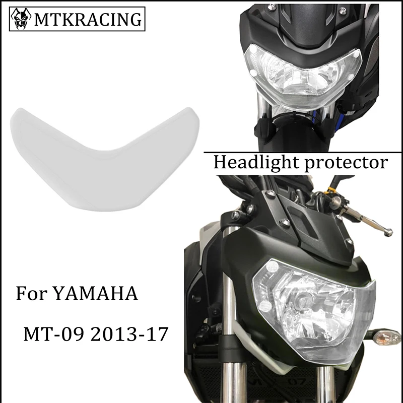 

MTKRACING FOR YAMAHA MT09 MT 09 mt09 2013-2016 MT07 MT 07 mt07 2018-2020 Headlight Protector Cover Screen Lens