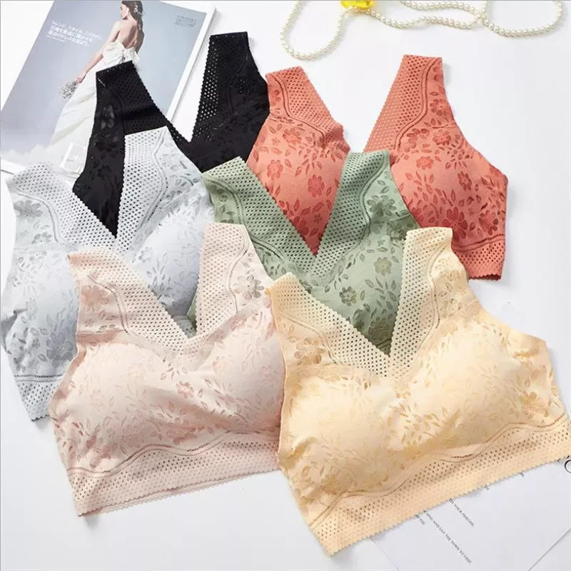 

Women Bras Bralette Women's Seamless Push Up Bra Female Breathable Underwear Brassiere Lingerie Intimates Bra Thin Comforta