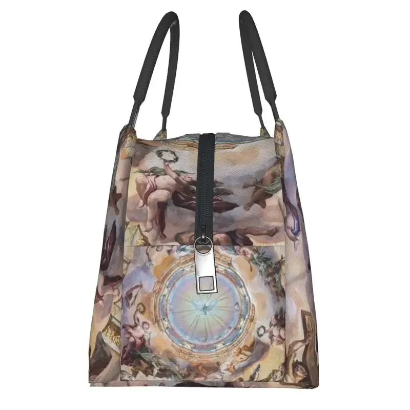 Купол Fresco Of Melk Abbey Church Изолированная сумка для обеда Женская многоразовая