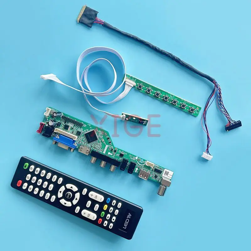 

For B133XTN01 B133XW04 B133XW07 LCD Controller Board TV Analog Laptop Matrix USB+AV+HDMI+VGA LVDS 40-Pin 13.3" Kit DIY 1366*768