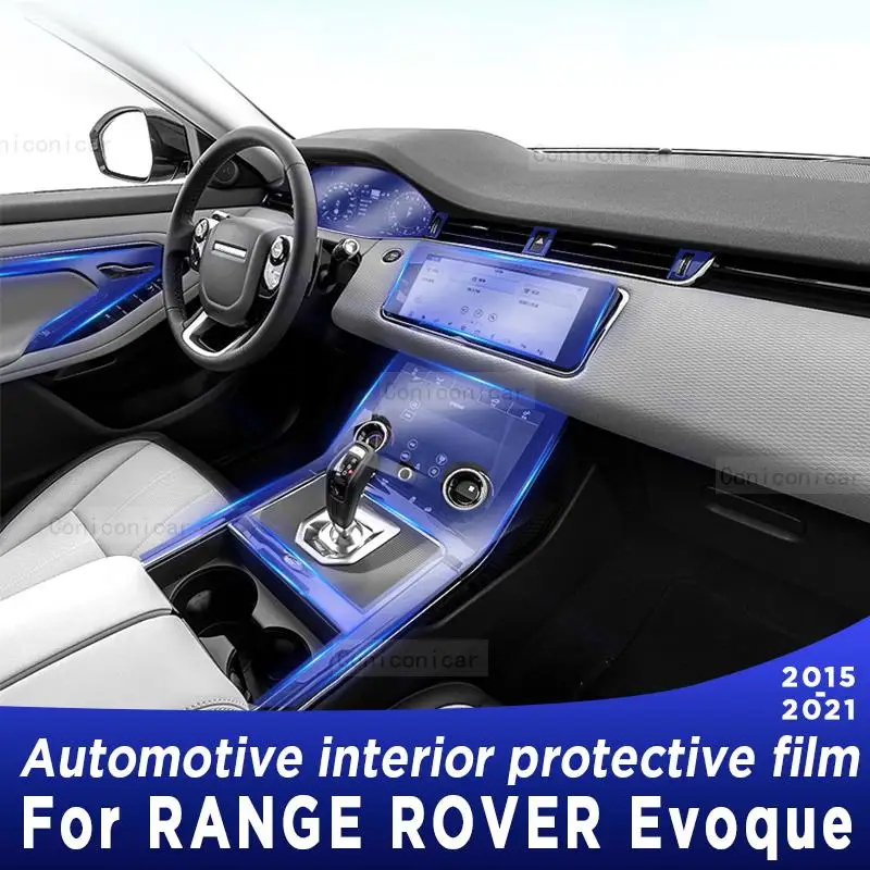 

For RANGE ROVER Evoque 2015 2019-2021 Gearbox Panel Navigation Screen Automotive Interior TPU Protective Film Cover Anti-Scratch