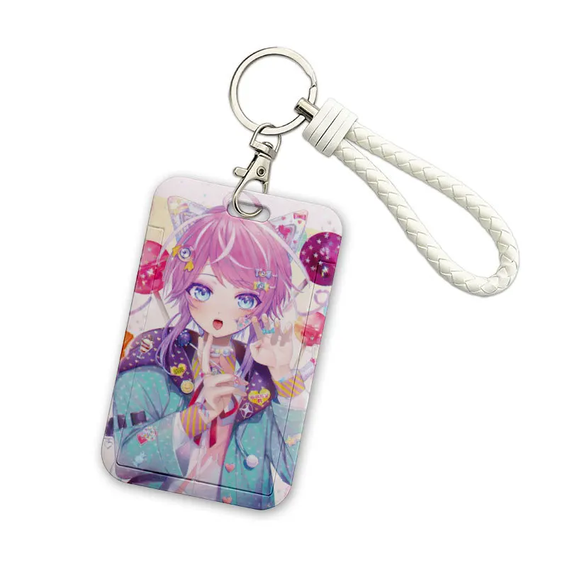 2023 110*70mm Japanese Anime HOLOLIVE Lanyard ID Card Badge Holder with Keychain Keyring Gift No.1-No.21