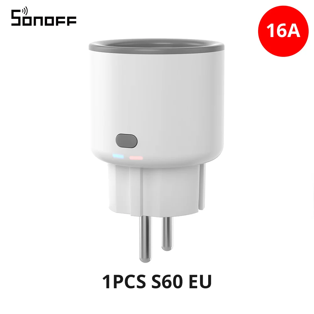 

Смарт-часы SONOFF S60 EU 16A iPlug Wi-Fi Smart Socket 1-5 шт