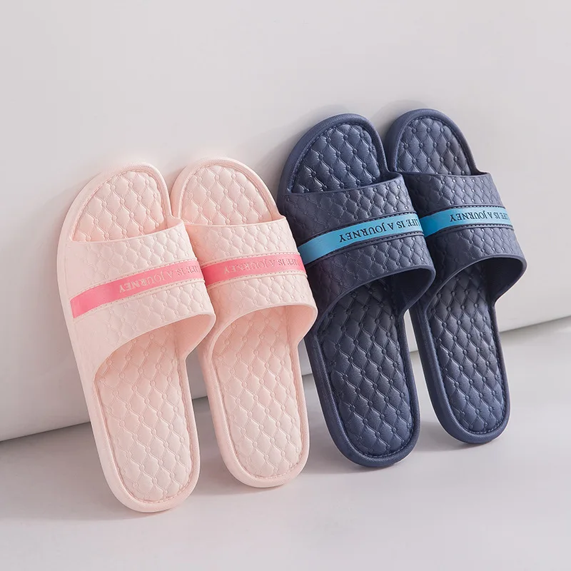 

Cool Men's Slippers Home Female Indoor And Outdoor Male Home Bathroom Plastic Couples Soft Household Shoes Summer House Man Flat