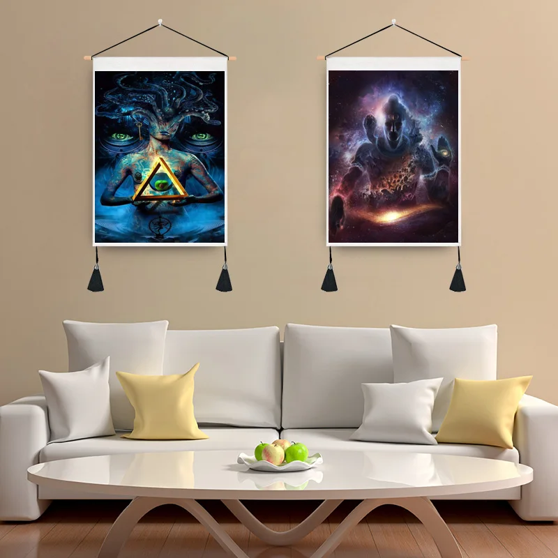 Лидер продаж индийская искусственная ткань подвесной тканевый фон для гостиной