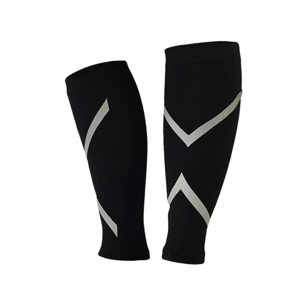 Compression Leg Sleeve Shin Guard Men Women Cycling Running Football Basketball Sports Calf Brace Support  XL