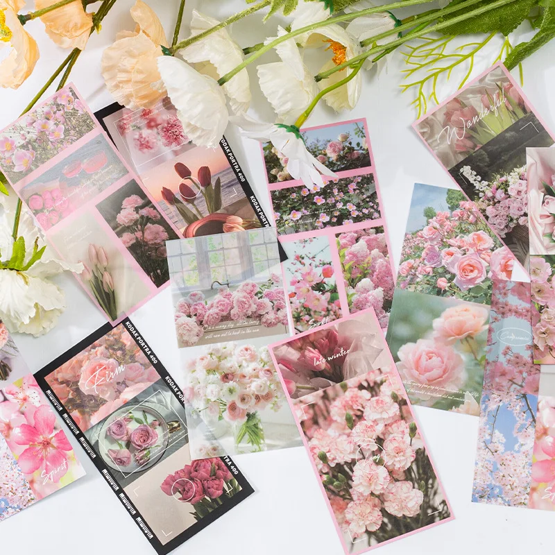 

20 листов, милые канцелярские наклейки, романтический цветок, языки «сделай сам», дневник, декоративные наклейки для мобильных телефонов