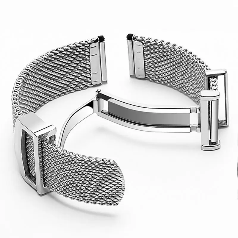 20mm 22mm Bracelet Metal Mesh Watch Band Milanese Stainless Steel Watch Band for IWC PORTOFINO PORTUGIESER Wristband Accessories