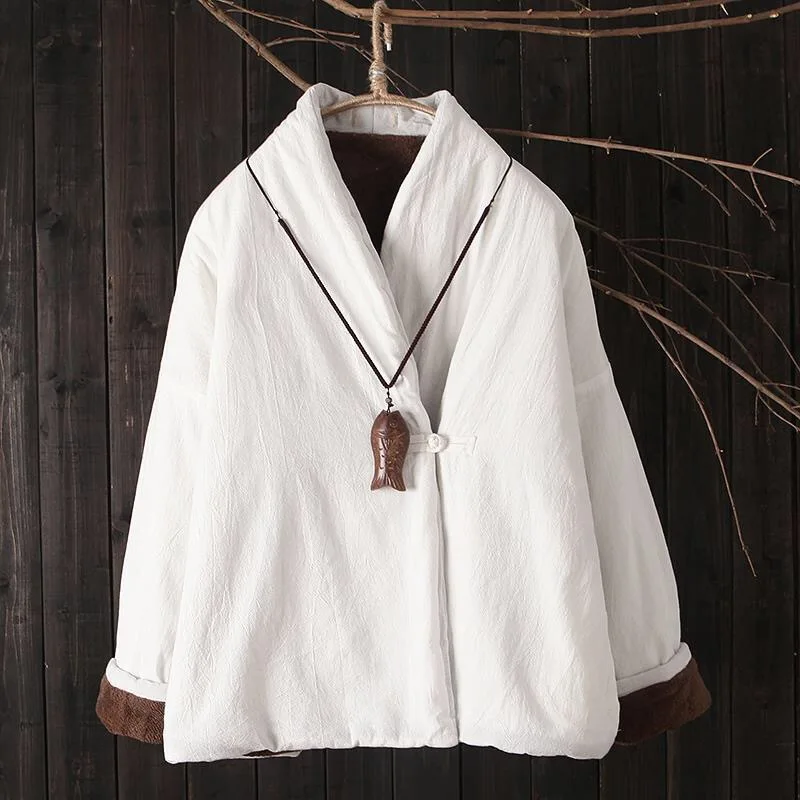 2021 autumn  winter button padded jacket large size cotton padded jacket women  fur coat women  Winter  Cotton  Solid