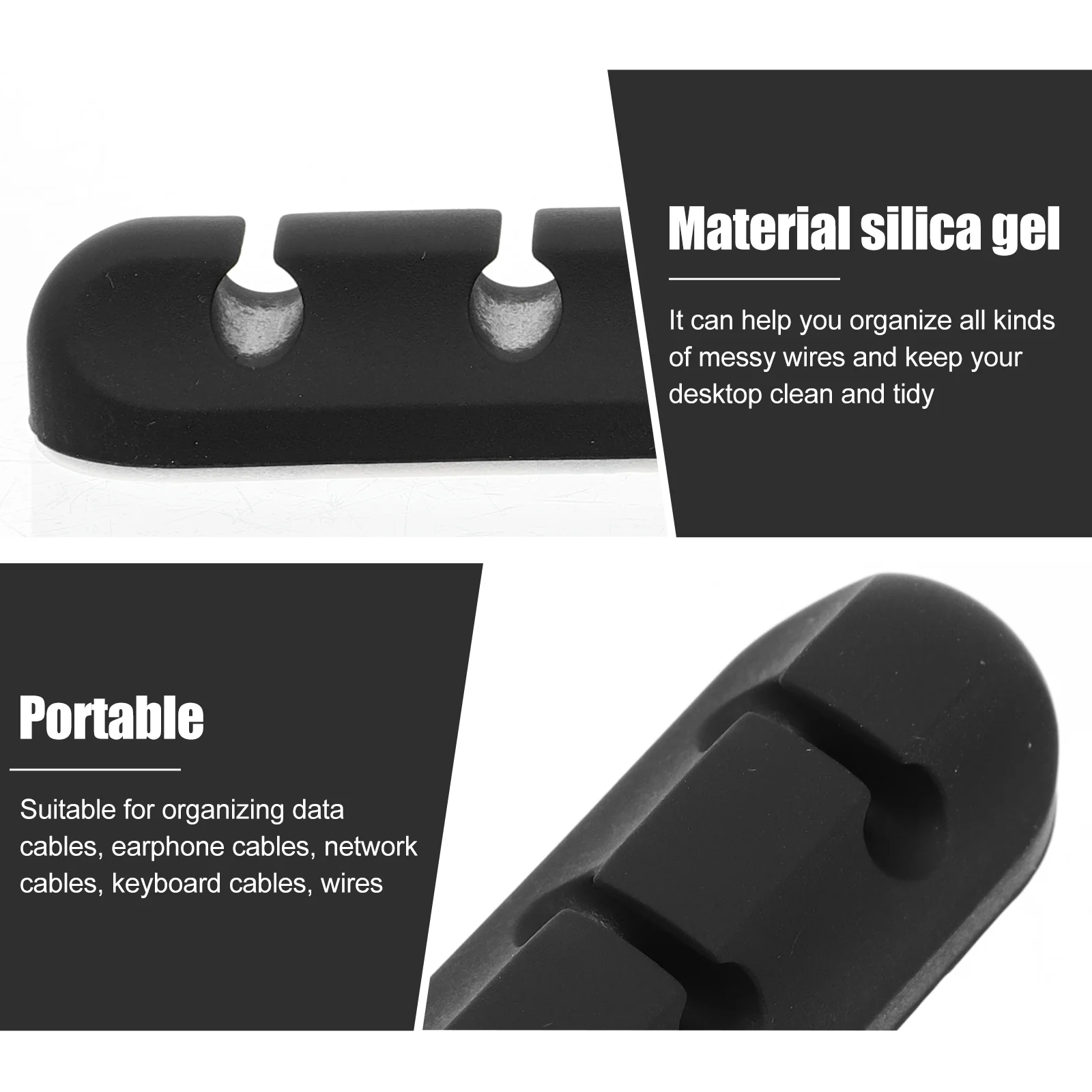 Зажимы для кабеля органайзер проволока клейкий держатель управление шнуром