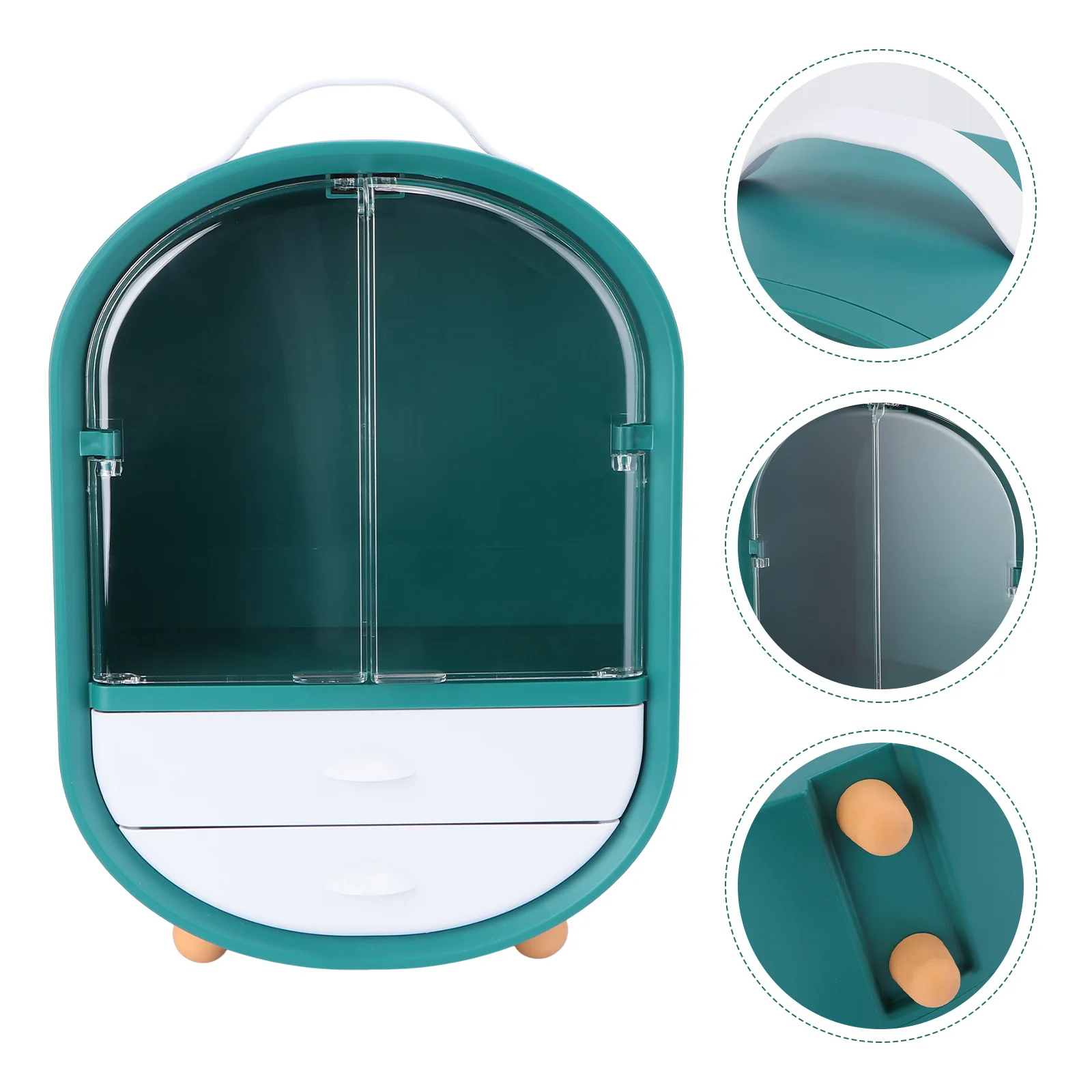 

1pc Desktop Cosmetics Storage Rack Drawer Convenient Storage Rack Sundries Container