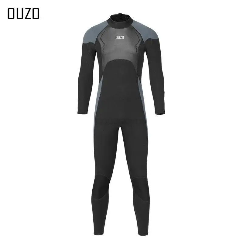 3MM Neoprene Wetsuit Men Surf Scuba Diving Suit Long Sleeve Underwater Fishing Spearfishing Kitesurf Swimwear Wet Suit Equipment