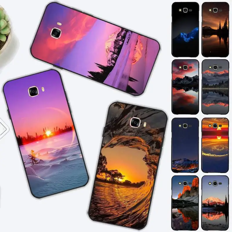 

Mountain Landscape Scenery Phone Case for Samsung J 2 3 4 5 6 7 8 prime plus 2018 2017 2016 core