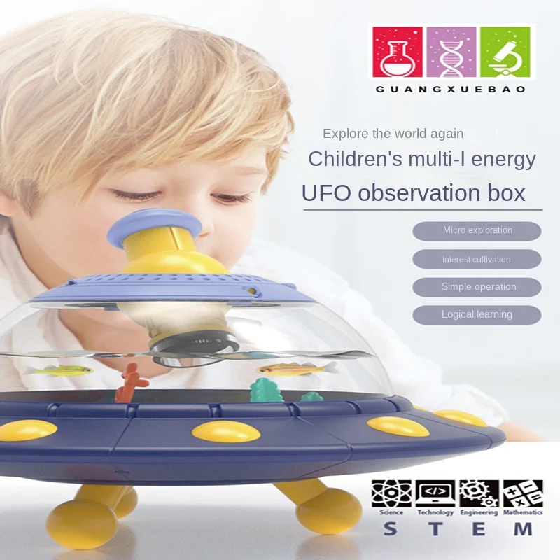 

Insect Observation Room Transparent Fish Box Animal Ornamental Fish Magnifying Glass Children's Biological Observation Room