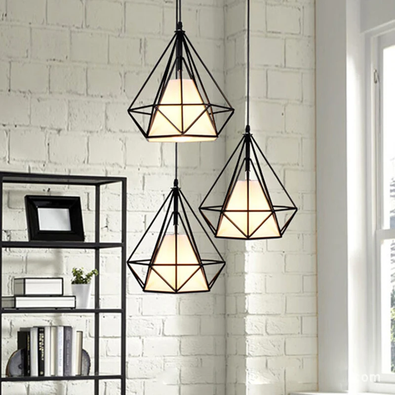 

Modern Nordic E27 LED Pendant Lights for Living Room Hotel Restaurant Bedroom Lobby Industrial Loft Hanging Lamps with 3 Styles