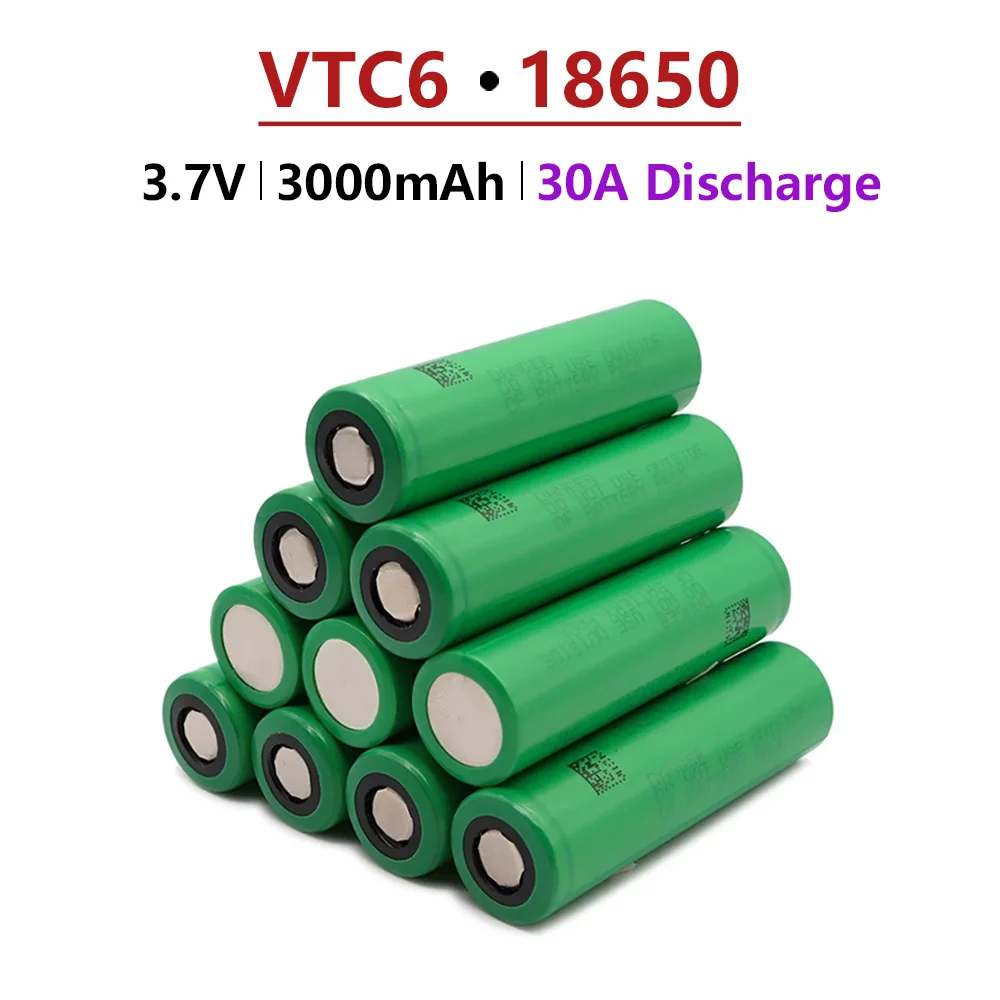 Литий-ионный перезаряжаемый аккумулятор VTC6 18650 3 7 в 3000 мАч разряд 30 А игрушечные