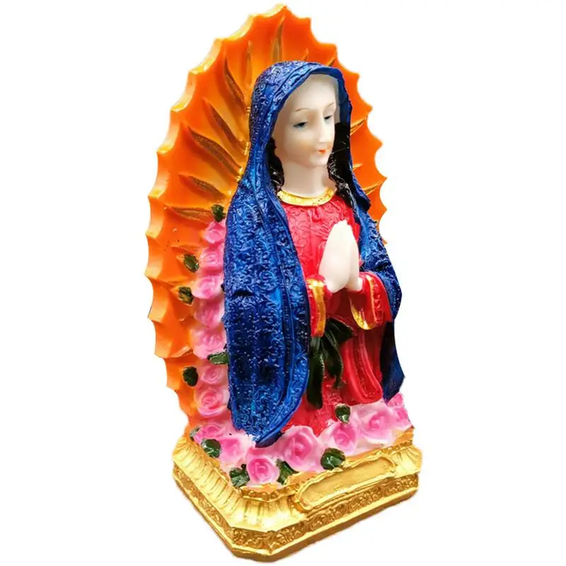 

Catholic Mary Statue Madonna Handmade Virgin Mary Statue Jesus Home Decor Gift 6.5x10.5x19.5cm/4.1x6.5x7.6in