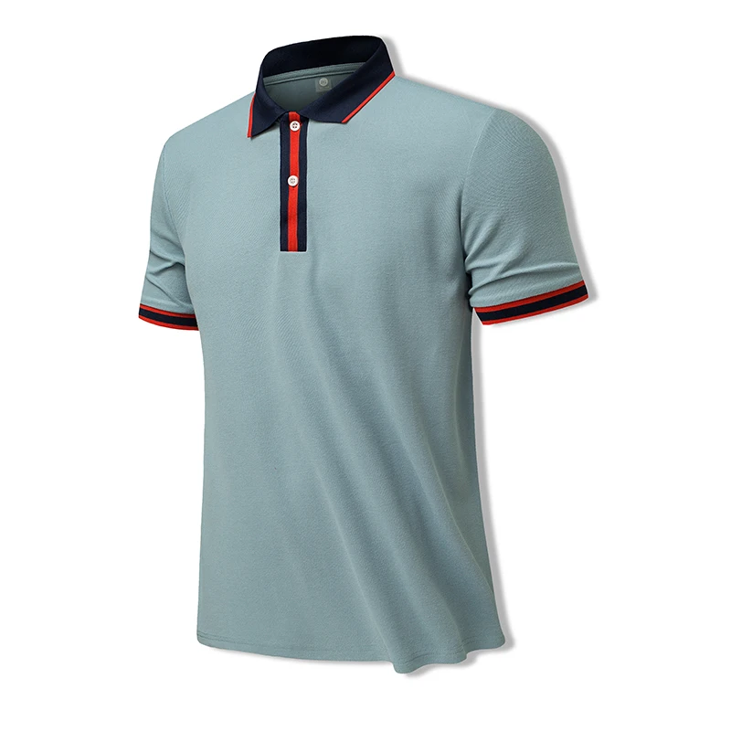 Golf Shirts Men Sport Short Sleeve Tops 2023 Summer Breathable Fitness Training Sweatshirt Lapel High Quality Bowling Polo Tee
