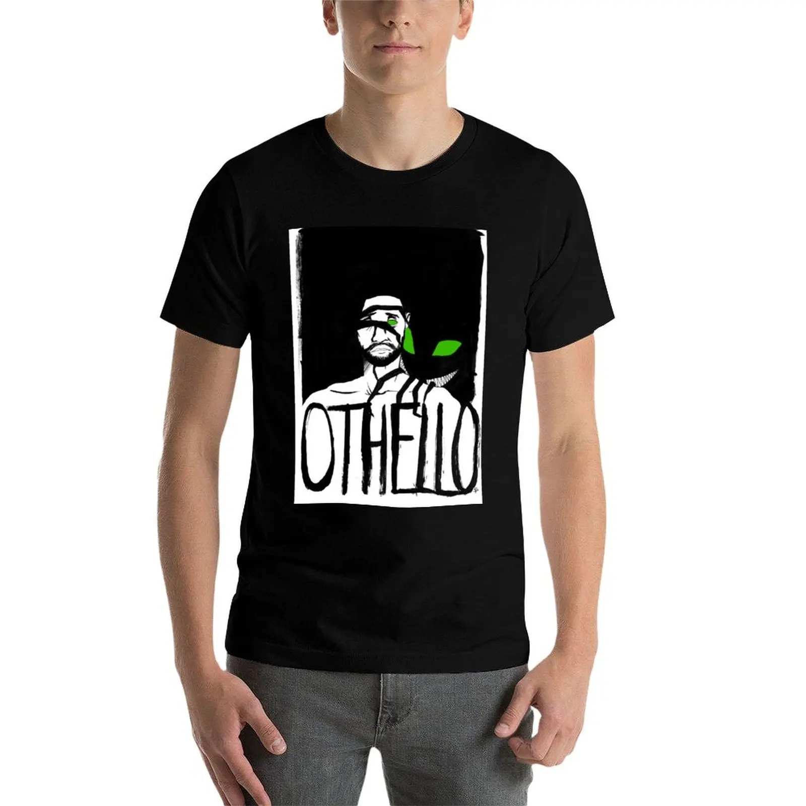 Футболка Othello с графическим принтом Винтажная оверсайз мужские футболки