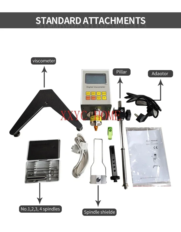 С шпинделями No. 0 1-100000 Cps RV-1T/NDJ-5ST 1-2 миллиона МПа. s Φ автоматический Вискозиметр для