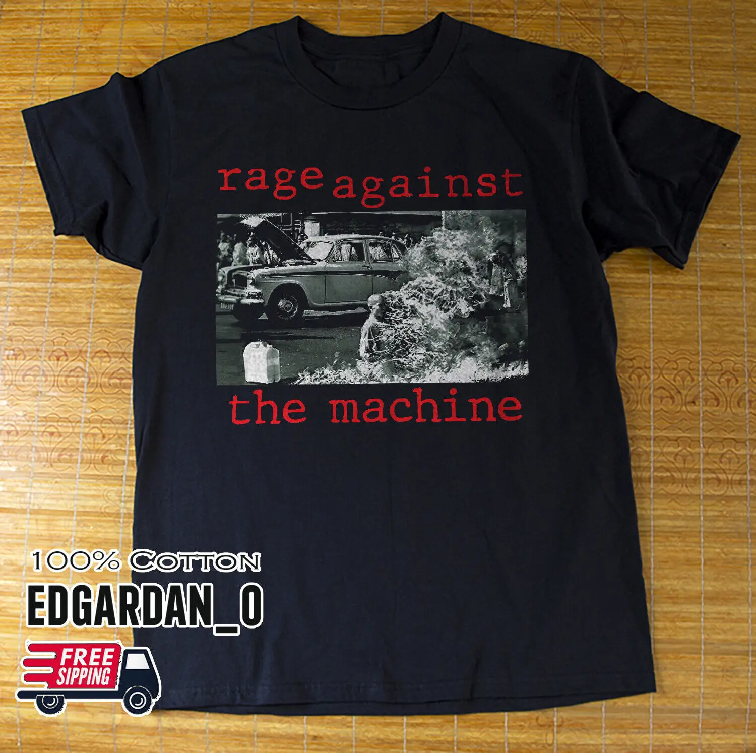 Фото Rage Against the Machine-Американская футболка для рок-группы №1