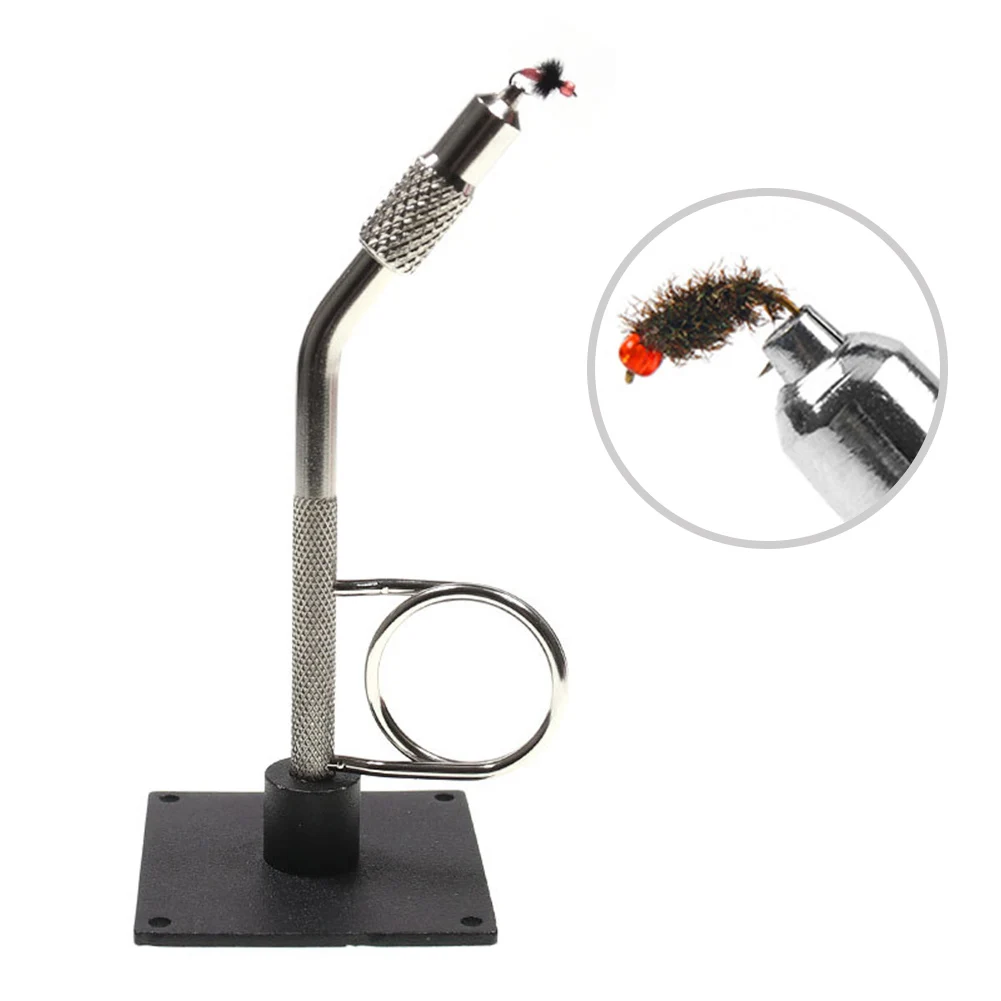 

Portable Fly Tying Vise With Base Mini Fly Tying Vise For Travel Pocket Size Rotary C-Clamp Fish Tackle Kit