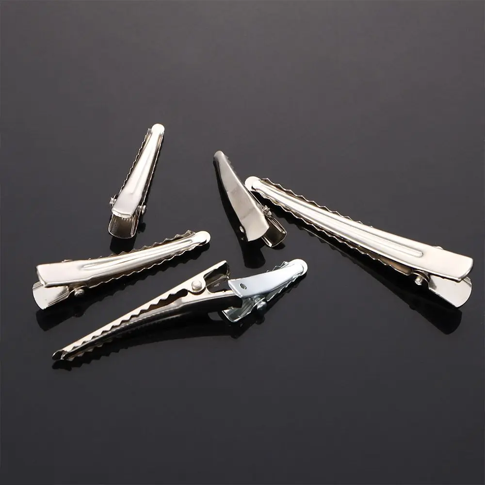 

10Pcs 25/30/35/45/50/60MM Hair Clips Single Prong Alligator Hairpin With Teeth Hair Jewelry Making Base For DIY Hair Accessories