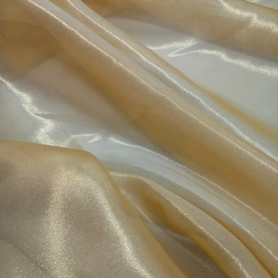 Распродажа шифоновое платье для косплея ткань бронзовая блестящая бронзовый