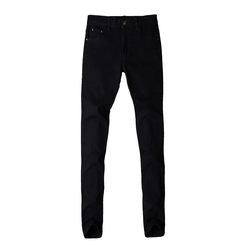 Summer Spring Cotton Fashion Brand Men's Jeans Trousers Straight Elastic Business Pant Classic Style Jeans Denim Man Pants