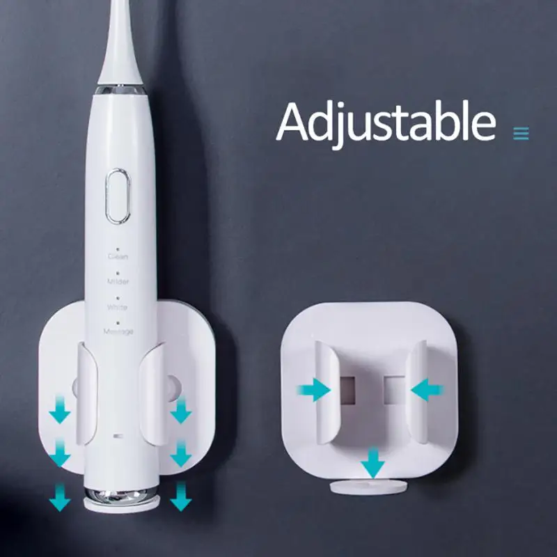 

Electric Toothbrush Storage Rack Telescopic Adjustable Toothbrush Holder Gravity Induction Wall-mounted Drain Organizer Bathroom