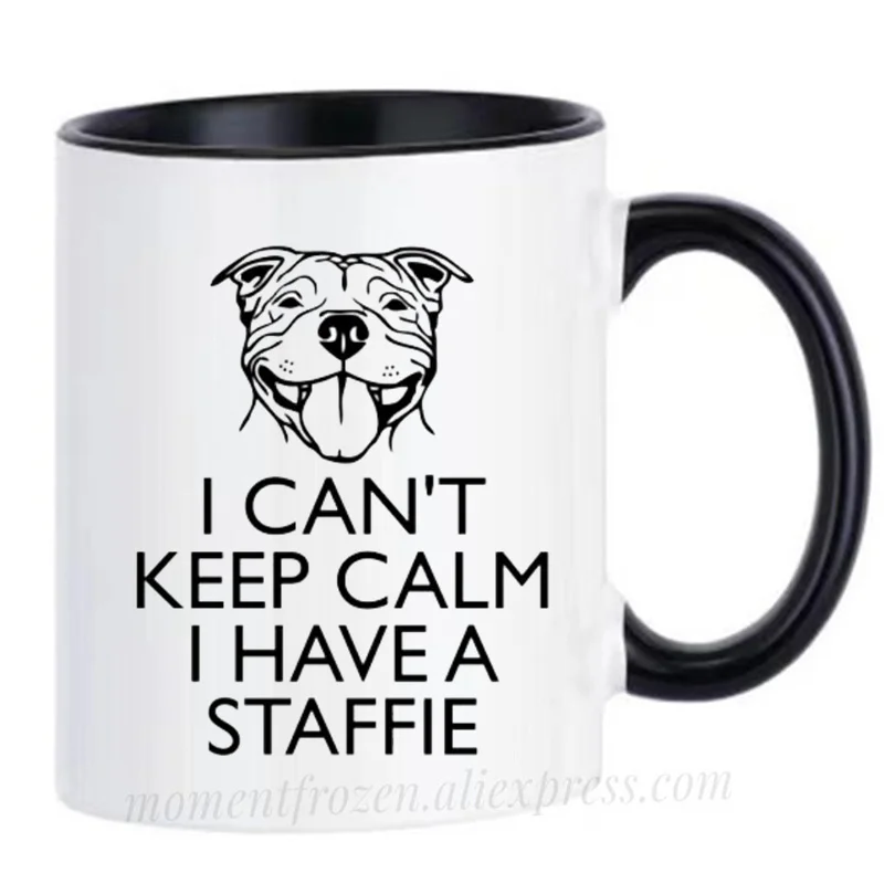 Pug Bulldog Staffie Dog Mugs Tea Cocoa Coffee Cup Creative Milk Drinkware Personality Morph Coffeeware Home Decor Birthday Gifts