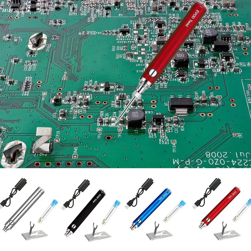 

Паяльник с регулируемой температурой и резиновой ручкой, 4 цвета
