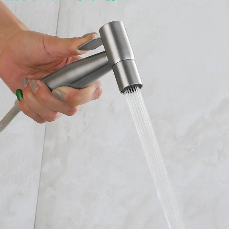 Bidet Spray Set Hand 2 Way Tap Faucet Bathroom Toilet Hose Pipe Water