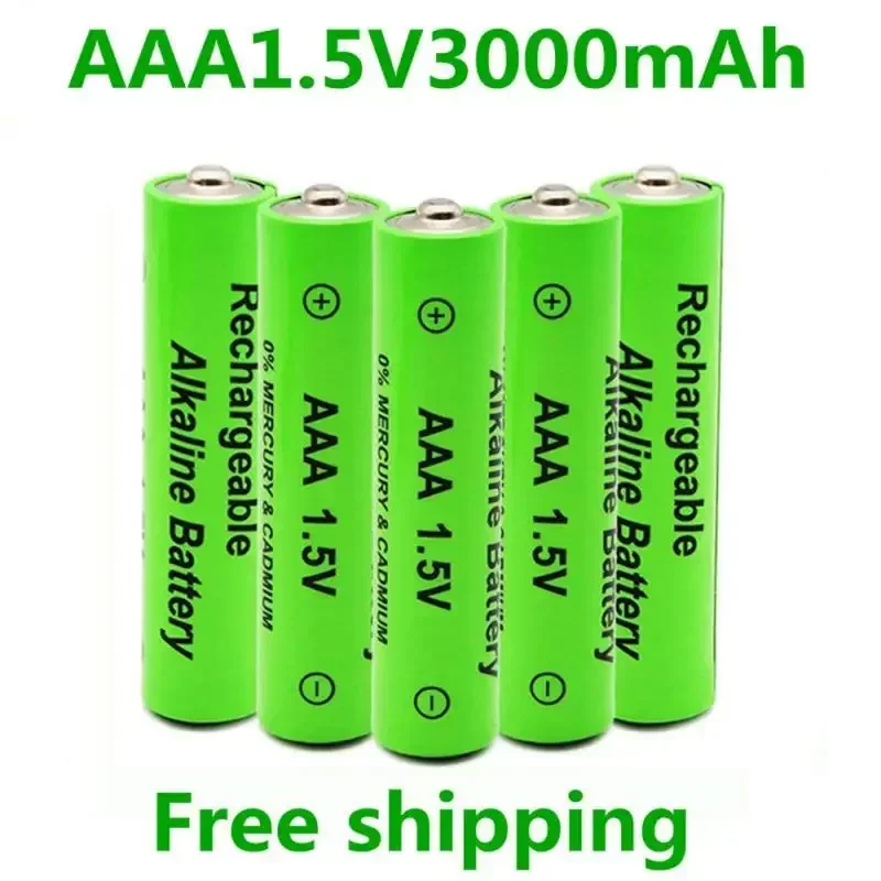 AA + AAA Rechargeable 1.5V 3800mAh / 3000mah Alkaline Battery Flashlight Toys Watch MP3 Player Replace Ni-Mh