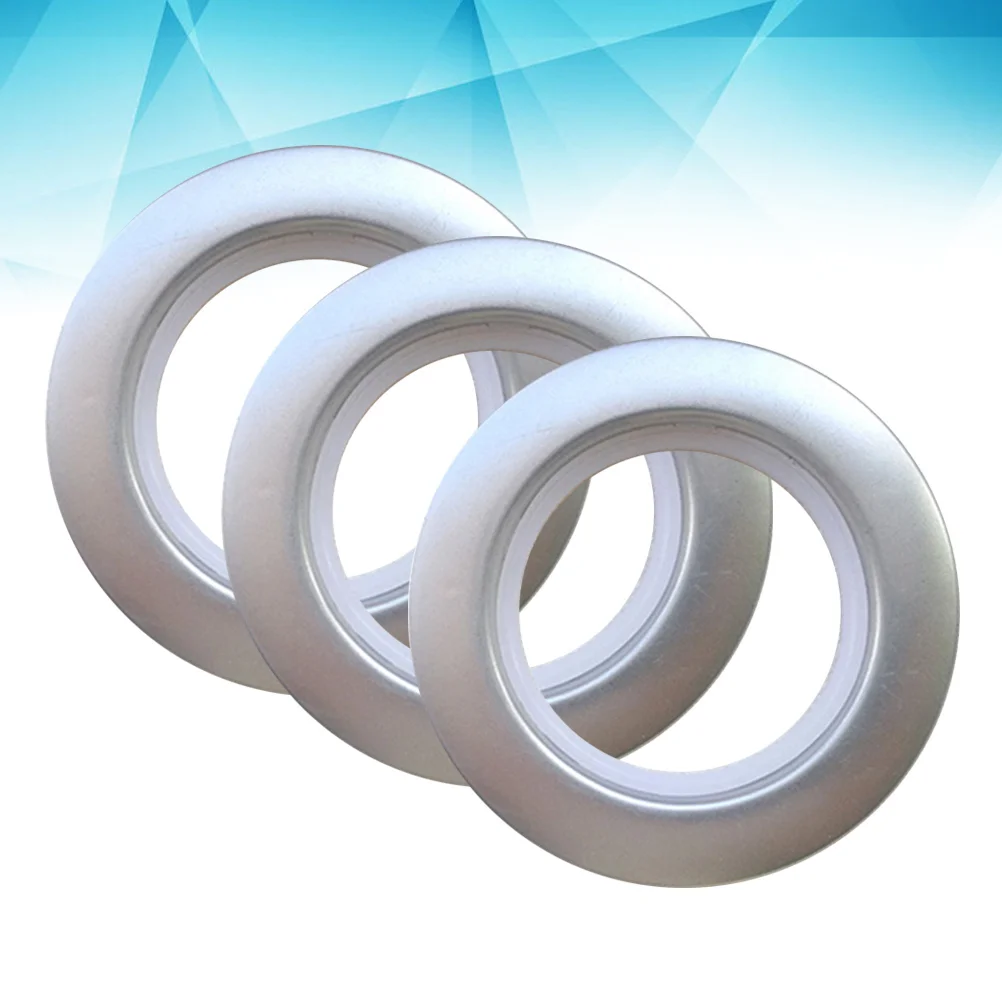 

20 PCS Decked Accessories Window Curtain Accessorie Perforated Circle Low Noise Eyelet Ring Curtain Buckle Rings