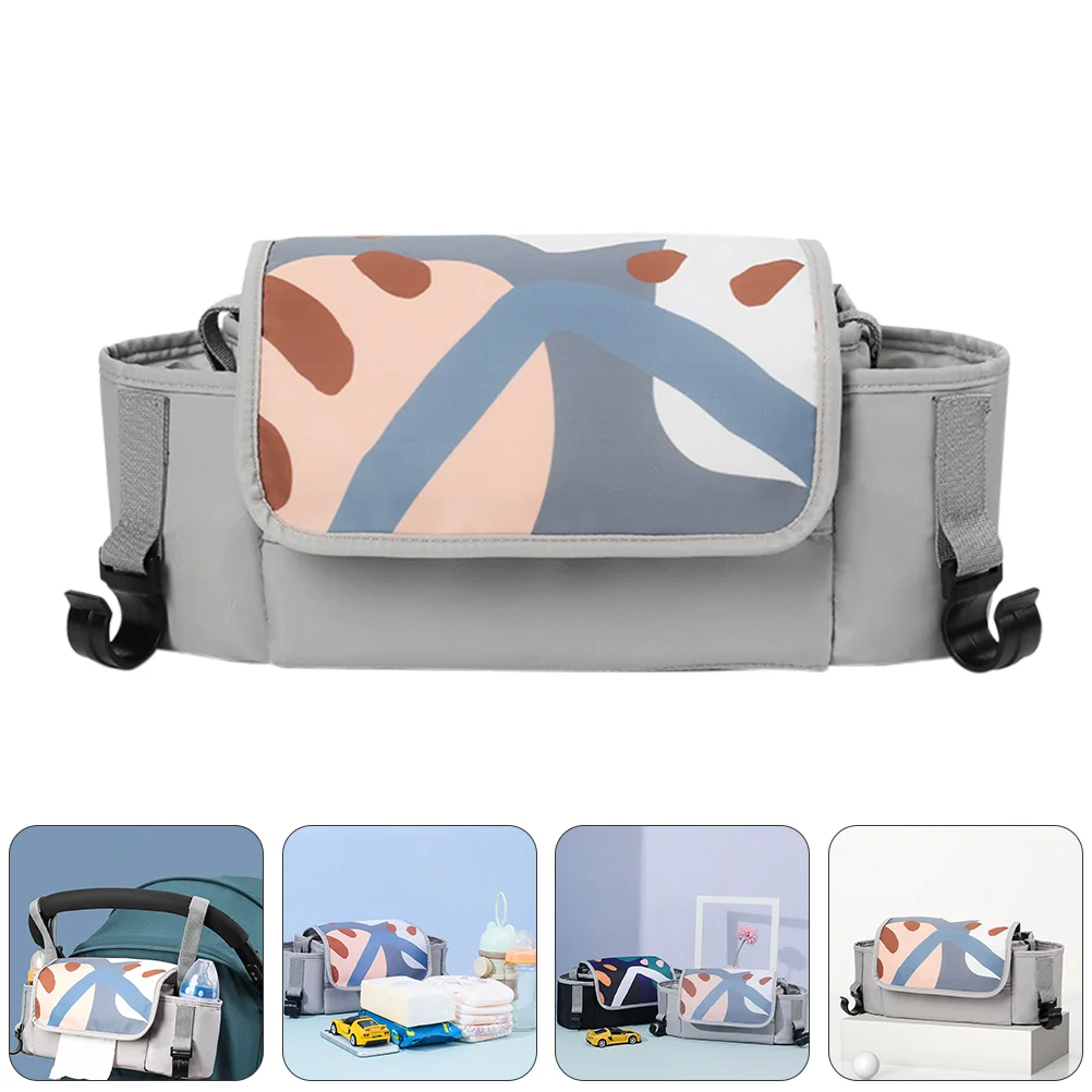 

1pc Nylon Handlebar Waterproof Mummy Bag Baby Supply Bag Baby Bottle Storage Bag