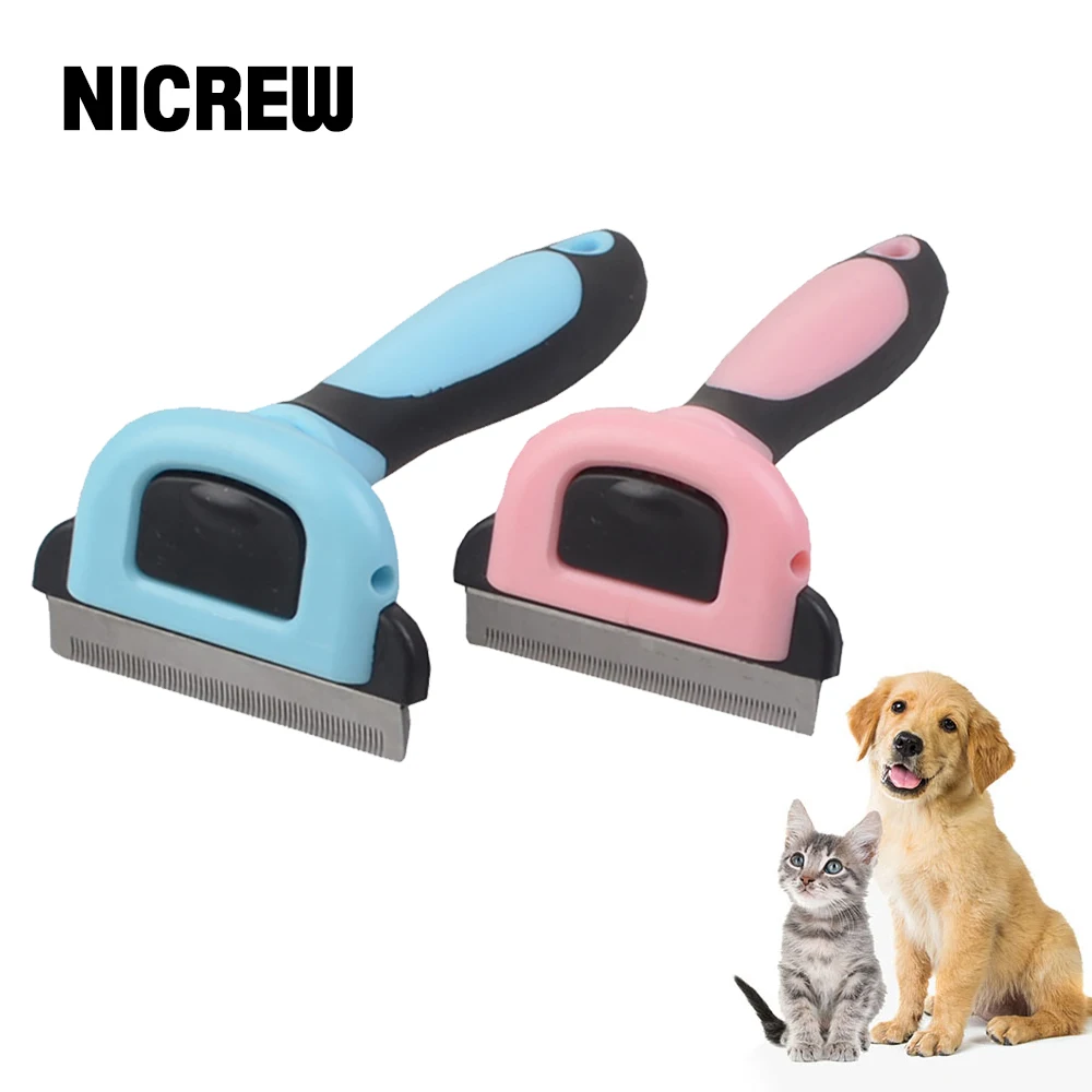 

NICREW Pet Combs Hair Remove Brush Cat Grooming Combs Pet Detachable Clipper Attachment Pet Trimmer Hair Deshedding for Cat Dog