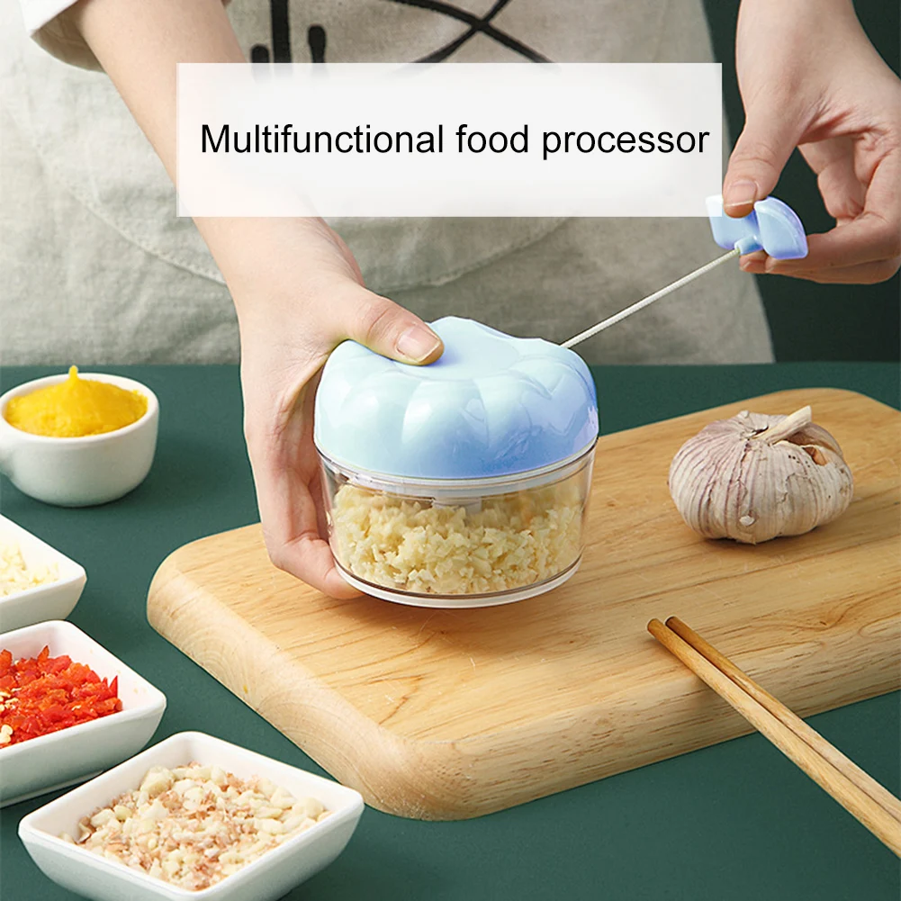 

Mini Cooking Machine Multi-Function Hand Pull Garlic Press Garlic Masher Manual Crushing Garlic Chopper Garlic Device Kitchen