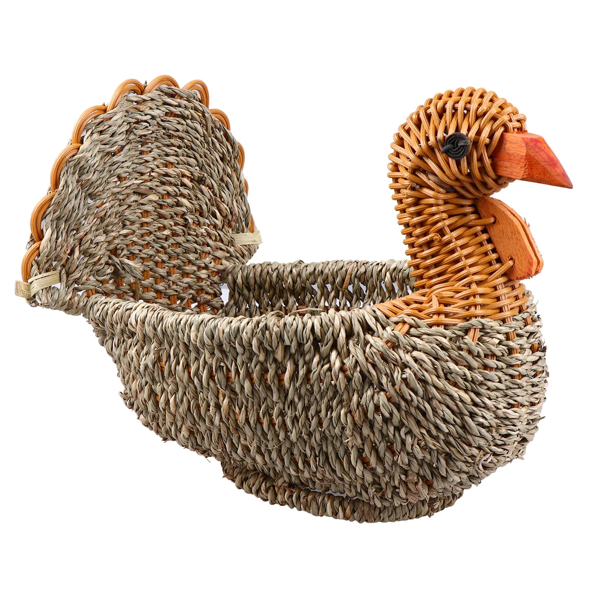 

Basket Storage Woven Baskets Rattan Organizer Bread Fruit Wicker Homeserving Turkey Straw Debris House Chicken Picnicshaped